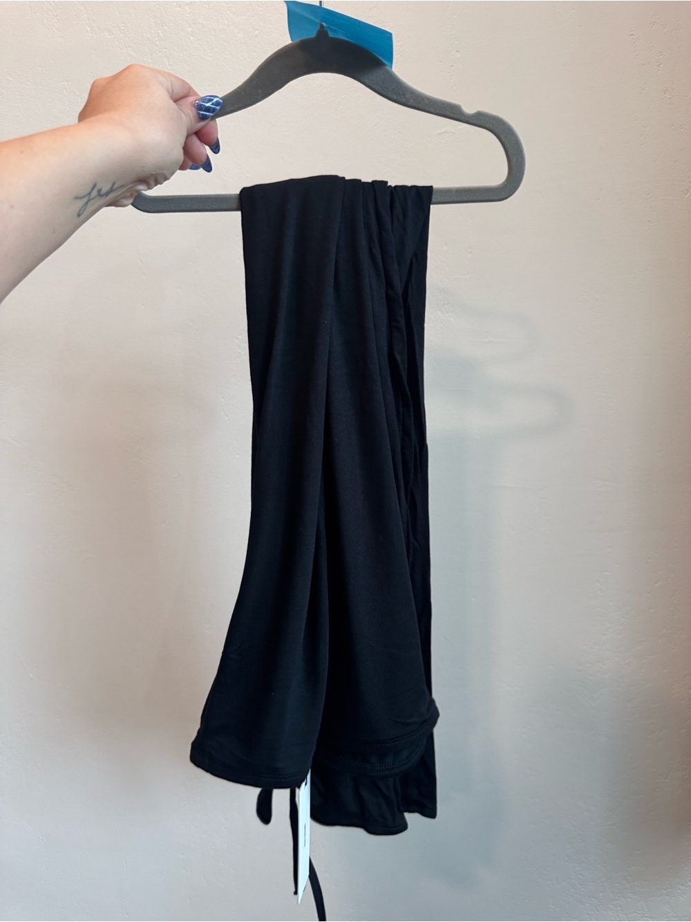107. Joah Brown Black straight Leg Lounge Pants - Picture 4 of 4